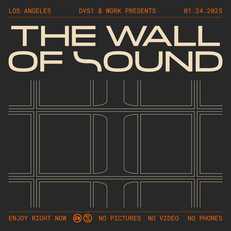 FRIDAY, JAN 24TH, DVS1 x WORK PRESENT: THE WALL OF SOUND