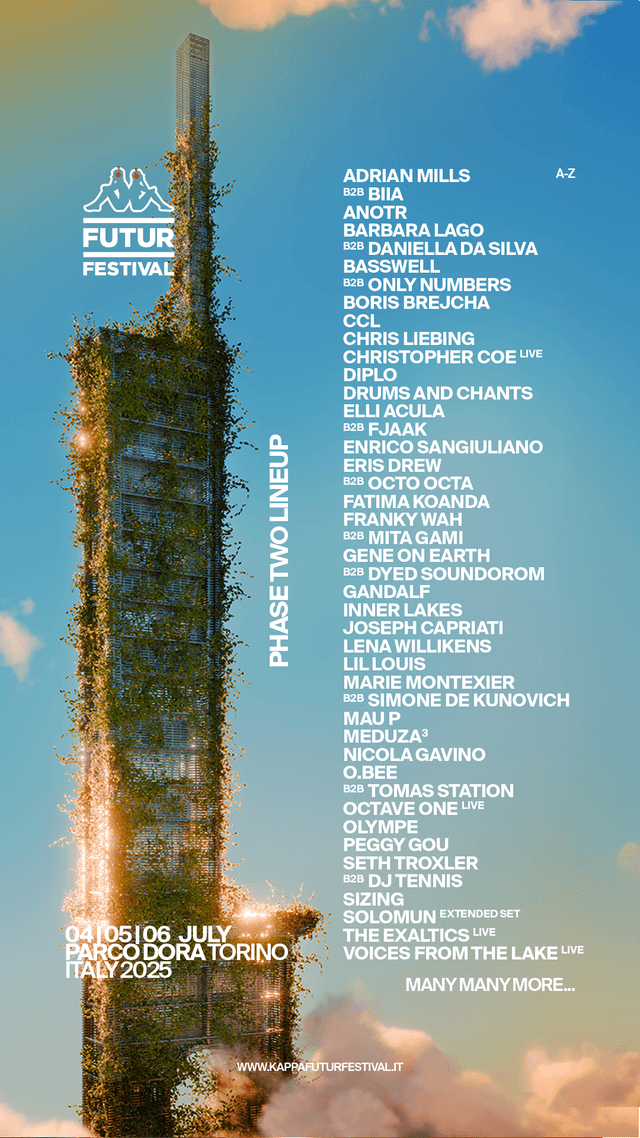 Kappa FuturFestival Announces Phase Two Lineup for 2025 Edition