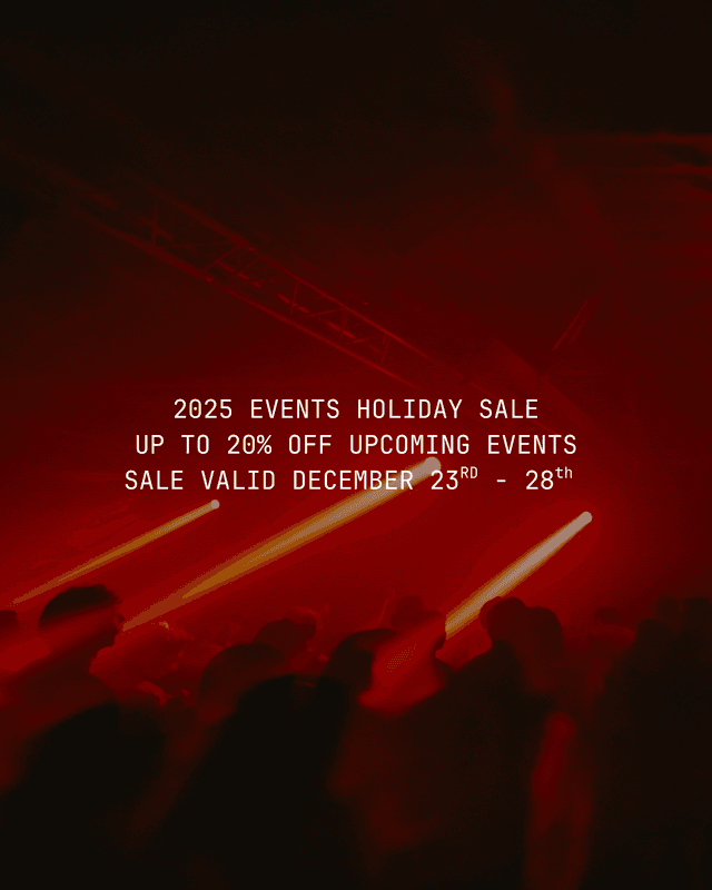 2025 Events Holiday Sale