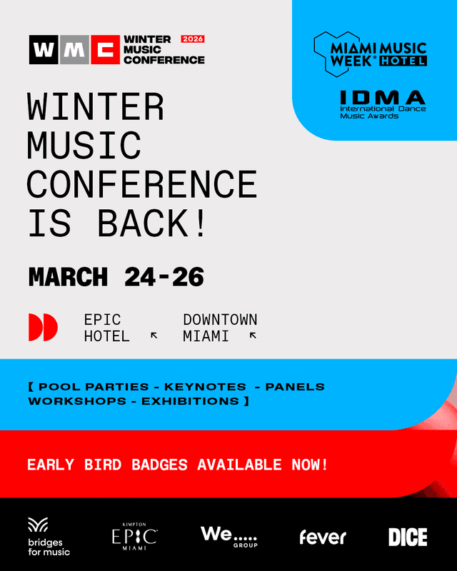 Winter Music Conference Announces Return to Miami March 24 - 26, 2026
