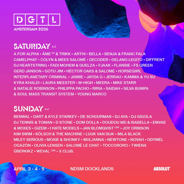 DGTL Festival Reveals Full Line-up